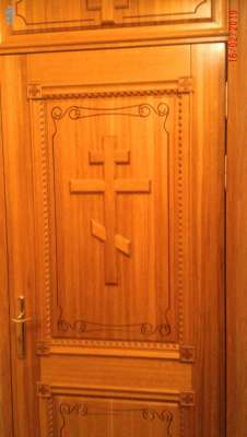 Дверь, Свято-Троицкий мужской монастырь, Республика Чувашия, Паломнический центр «Святая Русь»