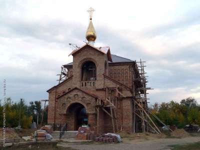 Строящаяся Покровская Церковь в Большой Черниговке