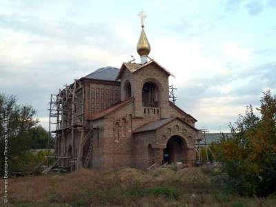 Строящаяся Покровская Церковь в Большой Черниговке